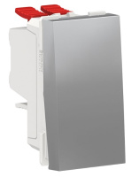 Переключатель 1-клавишный перекрестный сх.7 10 AX 250В Schneider Electric Unica New Modular Алюминий