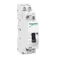 Контактор модульный с ручным управлением 25A 220V 50Гц 2НО Schneider Electric Acti 9 iCT