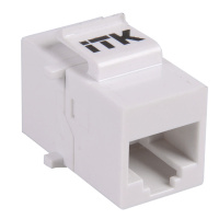 Проходной адаптер кат.5E UTP, RJ45-RJ45, тип Keystone Jack ITK