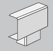 Тройник для TMU/TMC IM 22x10 DKC In-Liner Белый