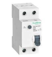 Systeme Electric City9 Set Дифавтомат 1P+N (С) 16А 6kA 10мА A 230В