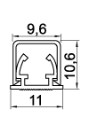 Кабель канал самоклеящийся 9,6х10,5 Legrand DLPlus Белый