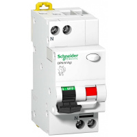 Дифференциальный автомат 1P+N 16A (B) 6kA тип AC 300mA Schneider Electric Acti 9 DPN N Vigi