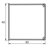 Мини-канал 40x40мм Legrand Metra Белый