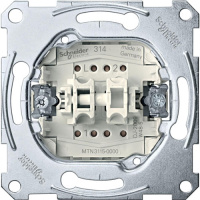 Механизм Выключатель 2-клавишный 10A Merten SM&SD