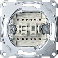 Механизм Переключатель 2-клавишный 10A Merten SM&SD