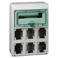 Бокс навесной для разъёмов 460х340х178мм, 13мод+6отв, IP65 Schneider Electric Kaedra