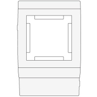 Рамка-суппорт под 2М PDA-45N 100 для 45x45 DKC In-Liner Белый