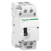 Контактор модульный с ручным управлением 40A 24V 50Гц 2НО Schneider Electric Acti 9 iCT