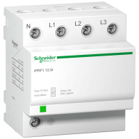 Ограничитель перенапряжений 3P+N, T1+2, TT & TN-S Schneider Electric Acti9 iPRF1 12.5r