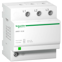 Ограничитель перенапряжений 3P, T1+2, TN-C, IT 230V Schneider Electric Acti9 iPRF1 12.5r