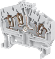 Клемма D2,5/5.I.3L пруж. 2.5мм.кв. серая ABB