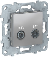 Розетка R-TV/SAT одиночная Schneider Electric Unica New Алюминий