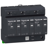 Ограничитель перенапряжений со сменным картриджем 3P, T1+2, TN-C, IT 230V Schneider Electric Acti9 PRD1 25r