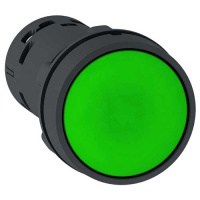 Кнопка 22мм зеленая с возвратом 2НО Schneider Electric