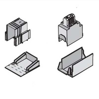 Крышка клеммная 3P для кабельных зажимов OZXB3, 4 / прозрачный ABB OZXB3K