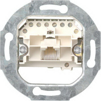 Механизм Розетка телефон/комп.UAE/IAE (ISDN) 1-ая RJ11/RJ12/RJ45 8(8) наклонная кат.3 Gira