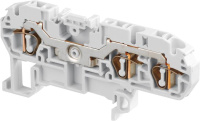 Клемма D4/6.3L пруж. 4мм.кв. серая ABB