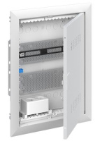 Шкаф мультимедийный с дверью с вентиляционными отверстиями и DIN-рейкой 2 ряда ABB UK620MV