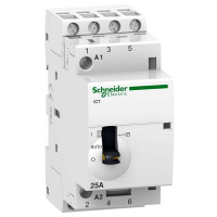 Контактор модульный с ручным управлением 25A 220…240V 50Гц 4НО Schneider Electric Acti 9 iCT