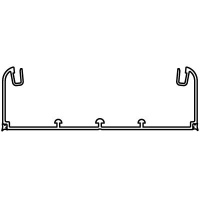 Кабель-канал 140х50 мм, без крышки DKC Белый