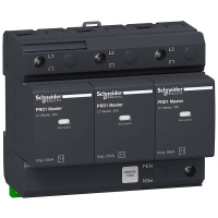 Ограничитель перенапряжений со сменным картриджем 3P, T1, TN-C, IT 230V Schneider Electric Acti9 PRD1 mAster