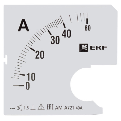 Шкала сменная для A721 40/5A-1,5 EKF PROxima EKF  s-a721-40