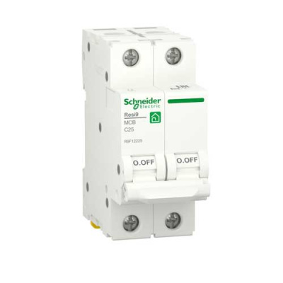 Автоматический выключатель 2P 25А (C) 6kA Schneider Electric Resi9 R9F12225