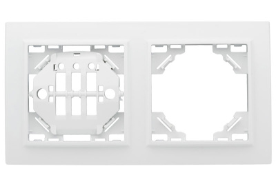 Рамка 2-постовая горизонтальная EKF Basic Минск Белый EKF Минск ERM-G-302-10