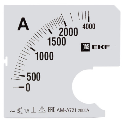 Шкала сменная для A721 2000/5A-1,5 EKF PROxima EKF  s-a721-2000