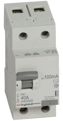 Устройство защитного отключения 2P 40A тип AC 100mA Legrand RX3 Legrand RX3 402029