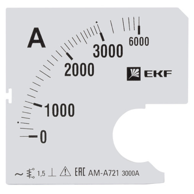 Шкала сменная для A721 3000/5A-1,5 EKF PROxima EKF  s-a721-3000