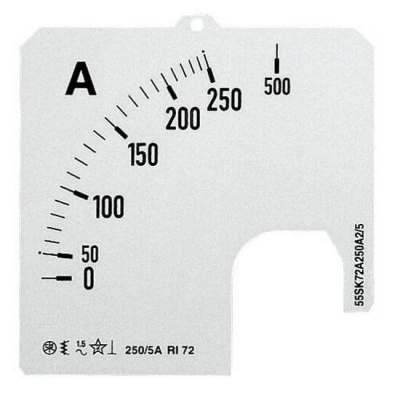 Шкалы сменные A1-10A для аналоговых амперметров перем. тока AMT2 ABB SCL-2 ABB SCL2 2CSM230035R1041