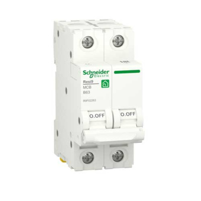 Автоматический выключатель 2P 63А (B) 6kA Schneider Electric Resi9 R9F02263