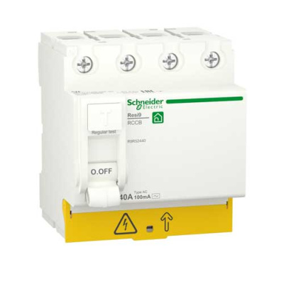 Устройство защитного отключения 4P 40A тип AC 100mA Schneider Electric Resi9 Schneider Electric Resi9 R9R52440