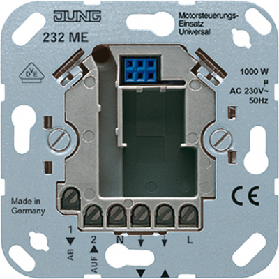 Механизм Выключатель жалюзийный универсальный 2НО-контакта 230V Jung Jung Jung Механизмы 232ME