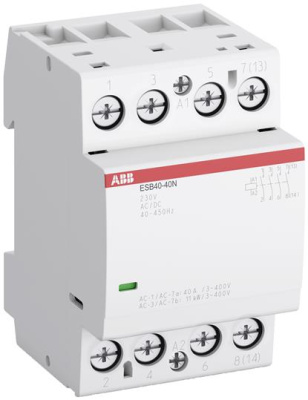 Контактор модульный 40A АС-1 4НО катушка 230В AC/DC ABB ESB40-40N-06 ABB  1SAE341111R0640