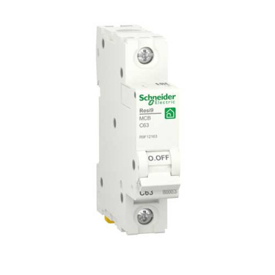 Автоматический выключатель 1P 63А (C) 6kA Schneider Electric Resi9 R9F12163