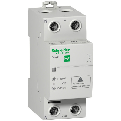 Реле напряжения 1P+N 40Аб 230В, 50 Гц Schneider Electric Easy9 Schneider Electric  EZ9C1240