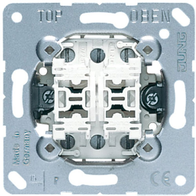 Механизм Переключатель 2-клавишный 10A Jung Jung Jung Механизмы 509U