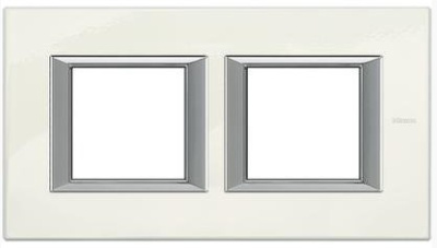 Рамка прямоугольная горизонтальная 2+2 мод Bticino Axolute Фарфор  Bticino Axolute HA4802M2HBG
