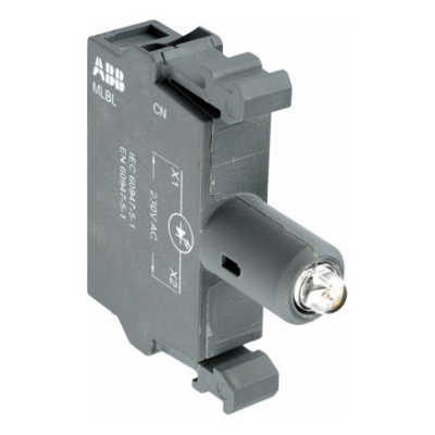 Патрон MLBL-06W со встроенным светодиодом белый 220В DC ABB  ABB  1SFA611621R1065