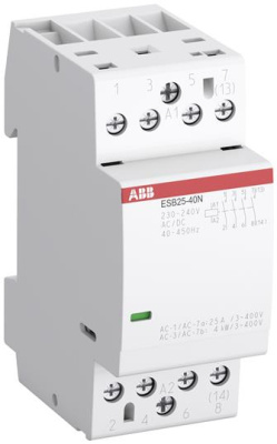 Контактор модульный 25A АС-1 4НО катушка 230В AC/DC ABB ESB25-40N-06 ABB  1SAE231111R0640