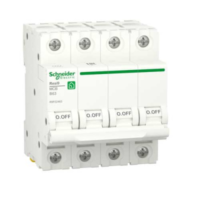 Автоматический выключатель 4P 63А (B) 6kA Schneider Electric Resi9 R9F02463