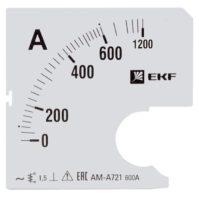 Шкала сменная для A721 600/5A-1,5 EKF PROxima EKF  s-a721-600