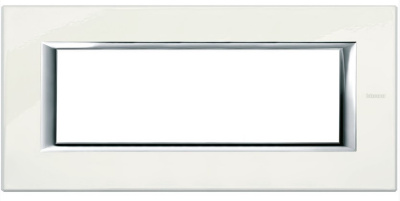 Рамка прямоугольная итальянский стандарт ITA 6 мод Bticino Axolute Фарфор  Bticino Axolute HA4806BG