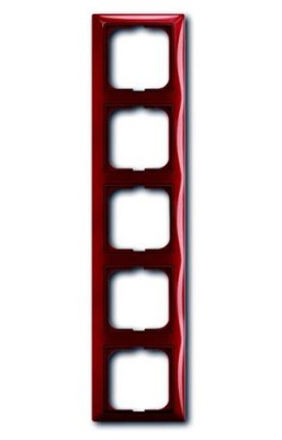 Рамка 5-постовая ABB BJB Basic55 foyer-red ABB Basic 55 2CKA001725A1520