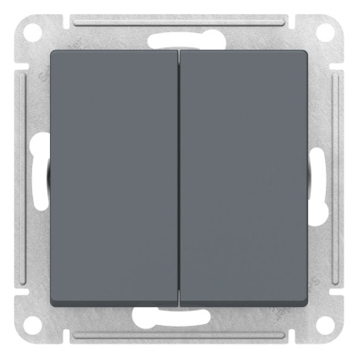 Переключатель 2-клавишный сх.6 10AX механизм Schneider Electric AtlasDesign Грифель Schneider Electric AtlasDesign ATN000765