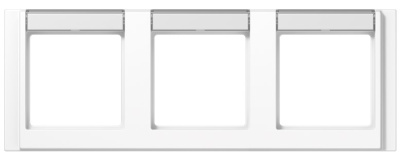 Рамка 3-постовая с полем для надписи горизонтальная Jung A 500 Белый Jung A серия A5830NAWW