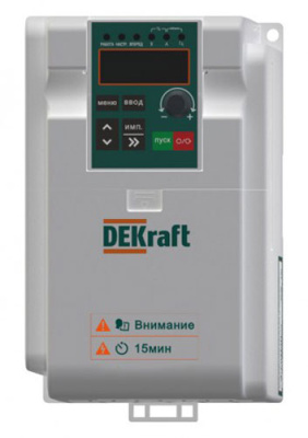 Преобразователь частоты 1.5кВт 1 фаза 220В  DEKraft DEKV064 DEKraft DEKV060 DEKV060G1R5S2